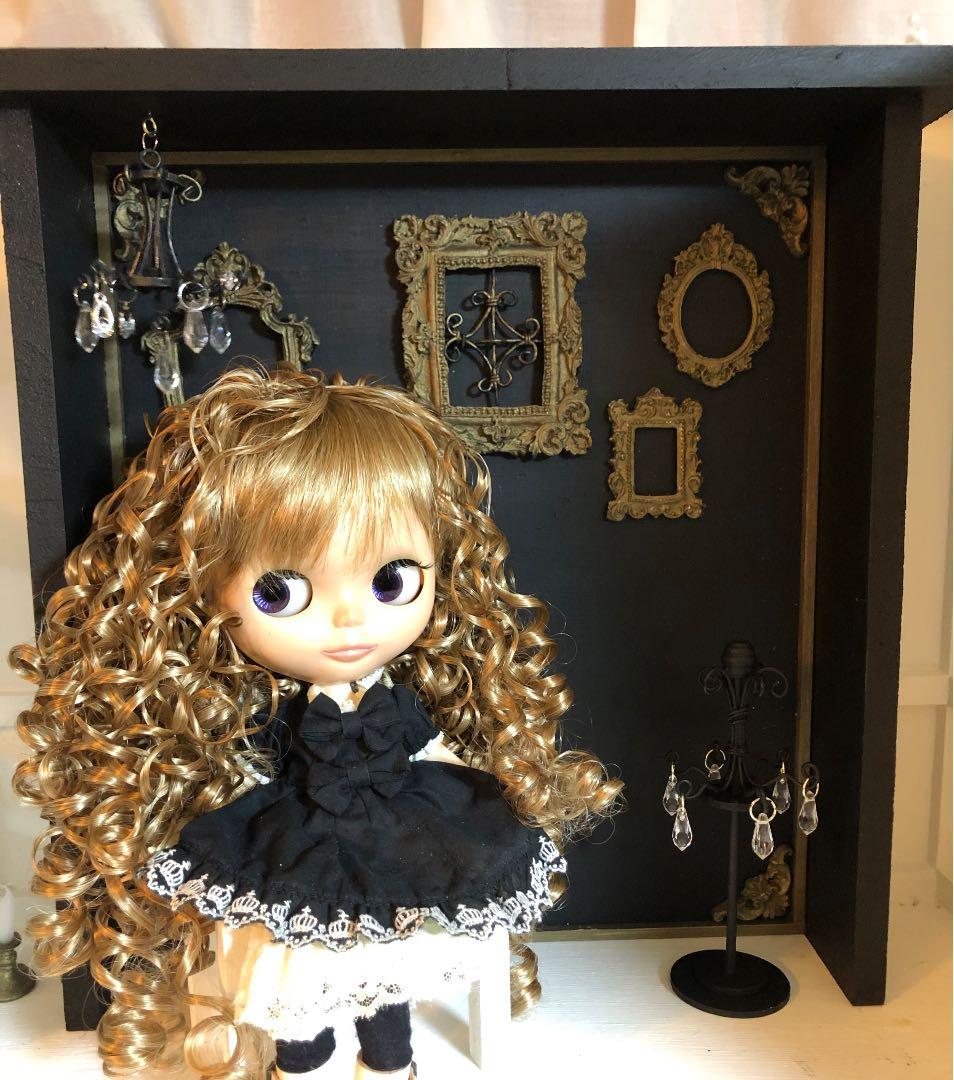 レン...＠love様❤️専用　ブライス　マントルピース　ダークグレー　４面背景付