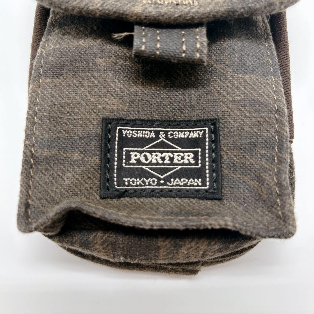 新品未使用✨ポーター　カモフラ　ポーチ　70周年　GREEN EYE POUCH