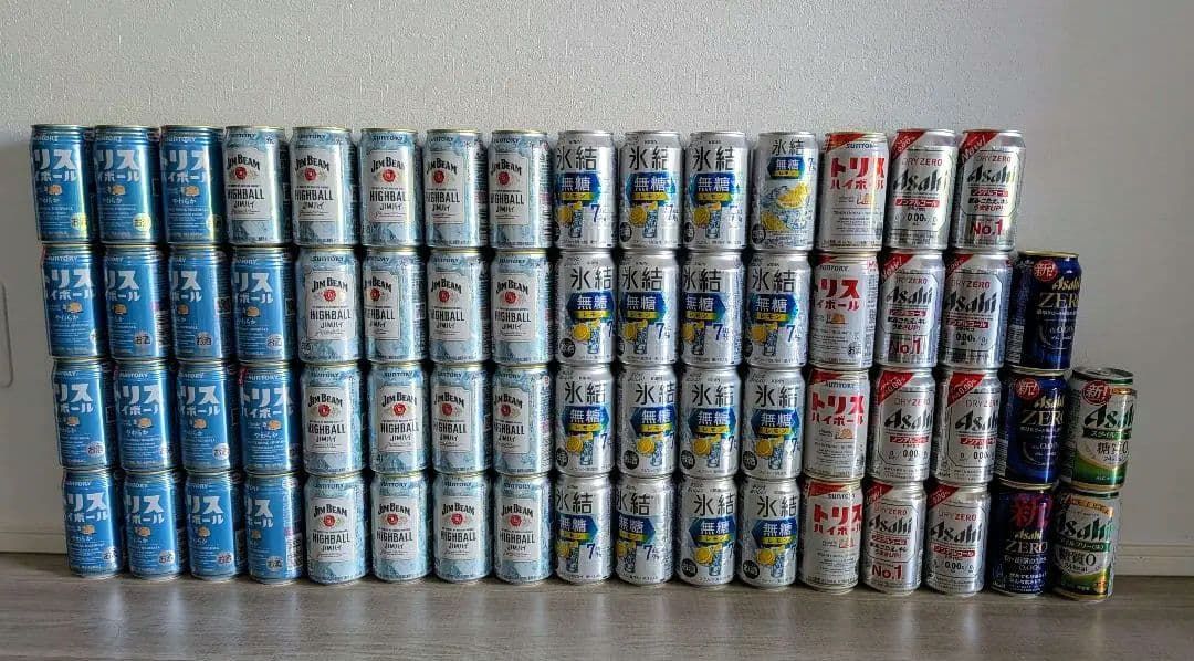 ★お酒詰め合わせ★トリス 氷結 ジムビーム　アサヒノンアル 65本