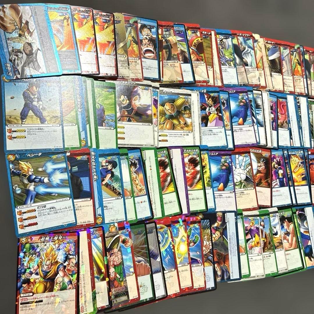 ミラクルバトルカードダス　ワンピース/ドラゴンボール　断捨離まとめ売り145枚程