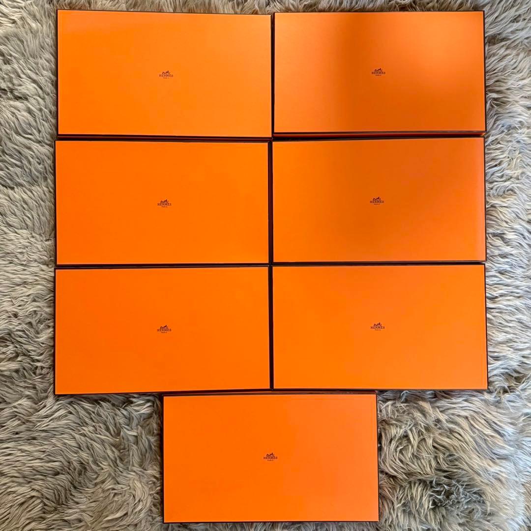 HERMES エルメス オレンジ BOX 空き箱 空箱　113　まとめて　大量