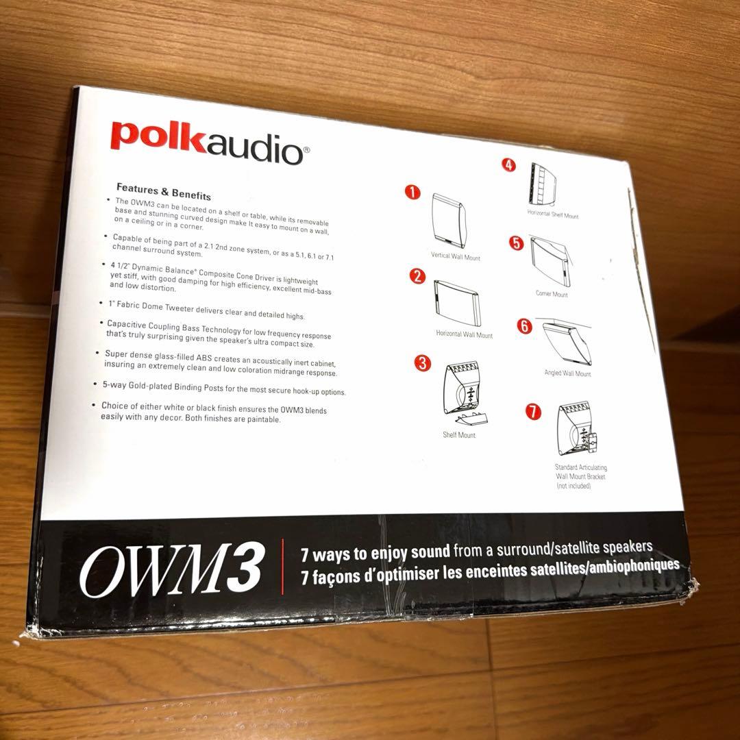 polk audio OWM3 スピーカー 黒