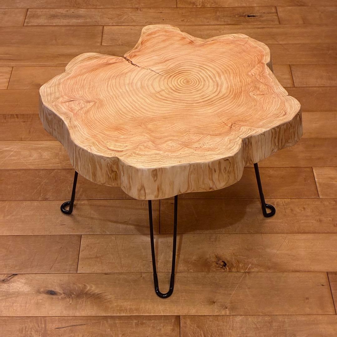 【Hinoki Iron Table 】No.1632