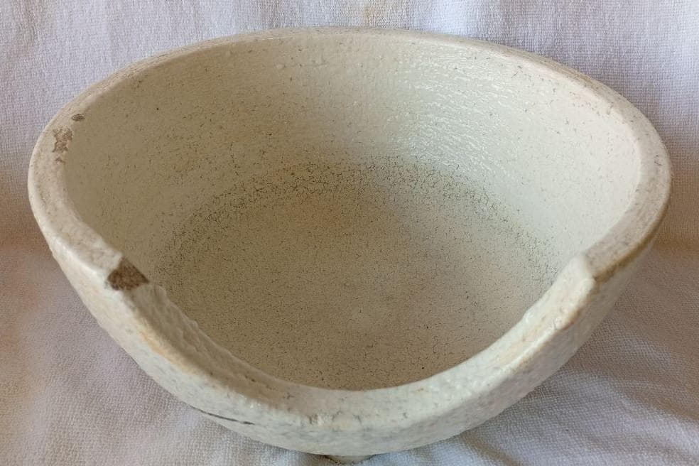 信濃焼き　風炉　茶道具　骨董品　置物飾り