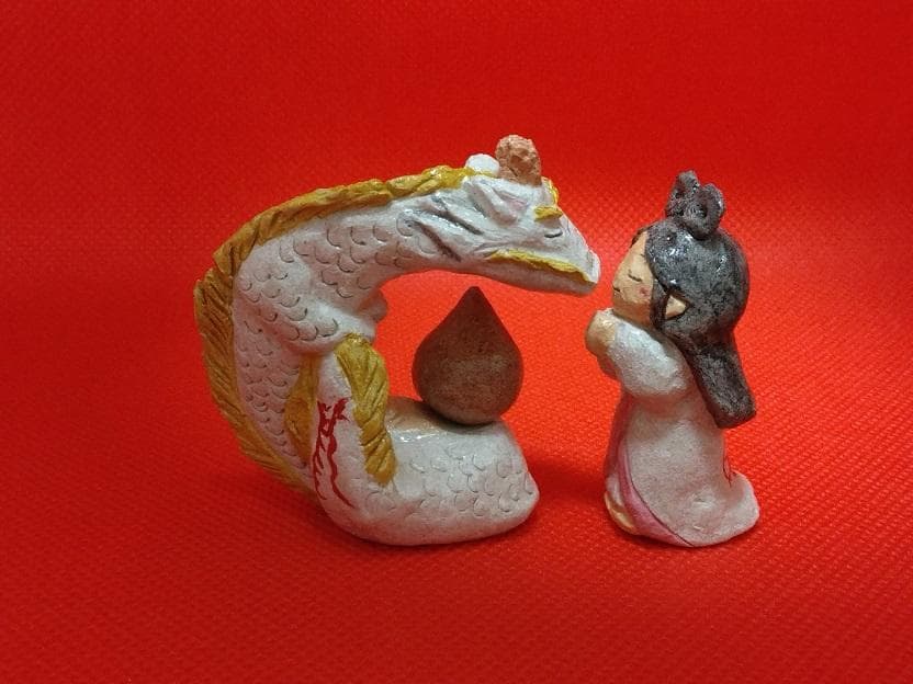 瀬織津姫＆白龍　　ちっちゃな神さま仏さま　弁財天