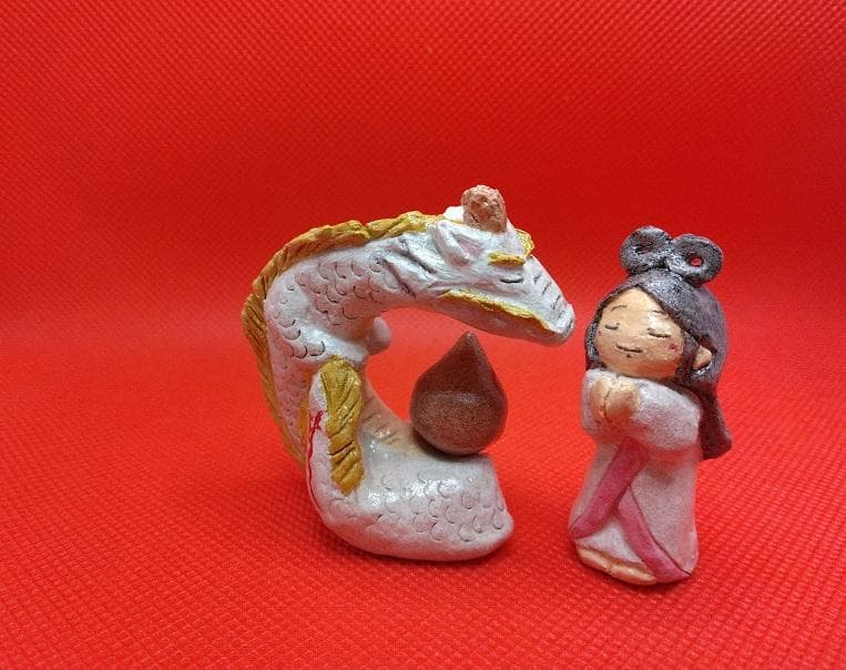 瀬織津姫＆白龍　　ちっちゃな神さま仏さま　弁財天