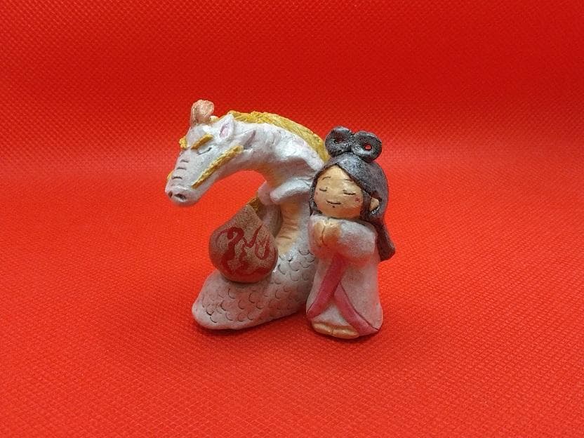瀬織津姫＆白龍　　ちっちゃな神さま仏さま　弁財天