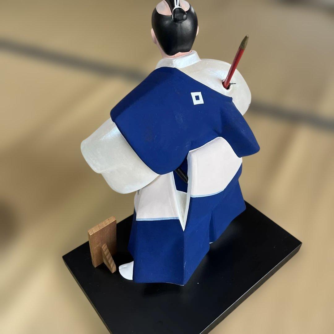 『博多人形』黒田武士 末九郎作 木札付き 武者人形 置物 SAMURAI