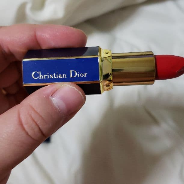 Diorの赤の口紅　Dior