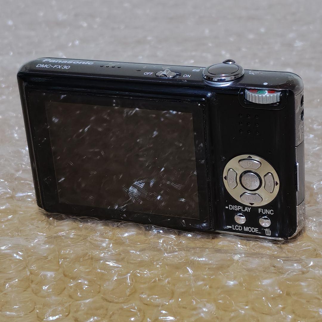 【動作確認済 程度良好】パナソニック ルミックス DMC-FX30 デジカメ 黒