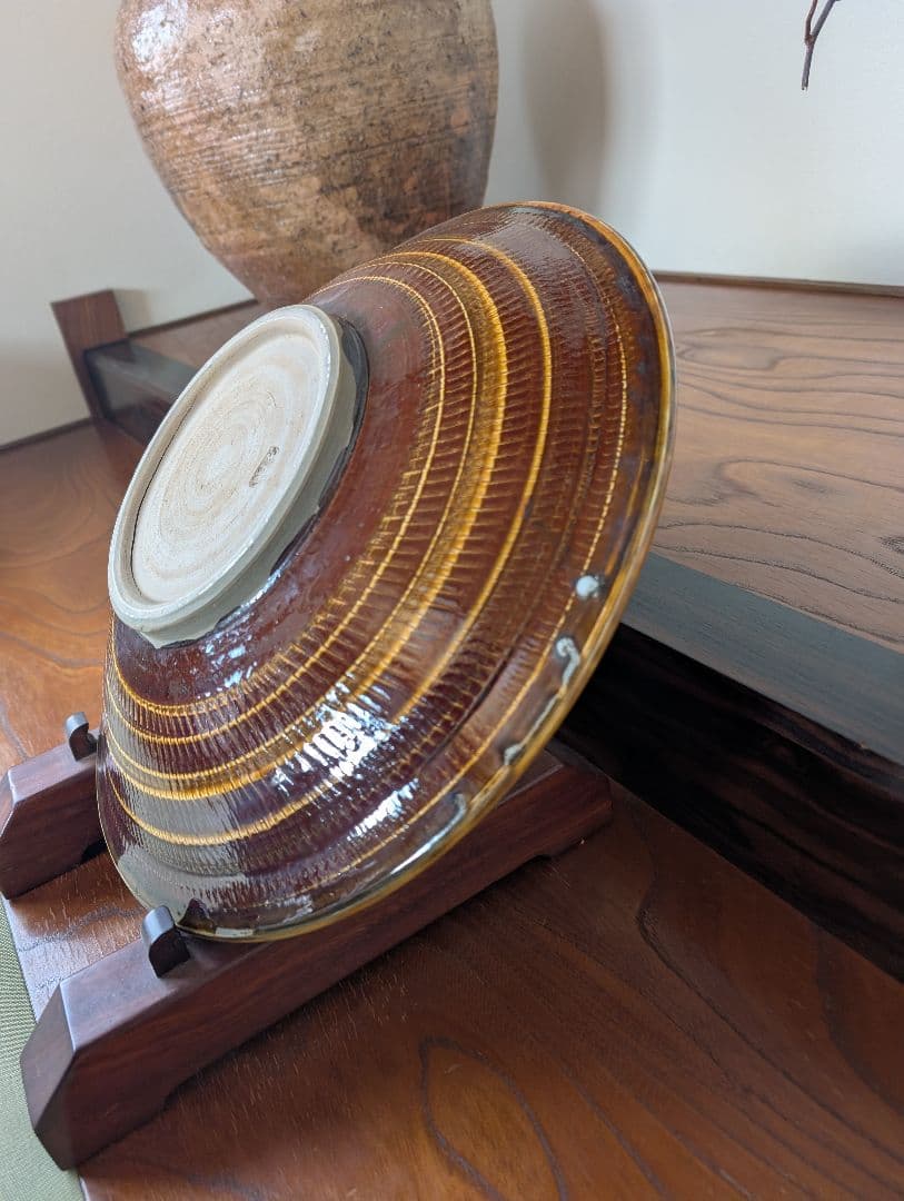 小鹿田焼　大皿 直径約30cm
