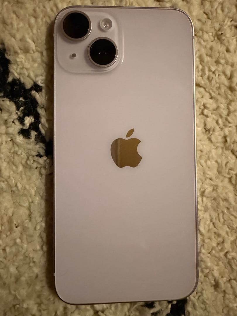 Apple iPhone 14パープル 本体とアイフェイスケース付き