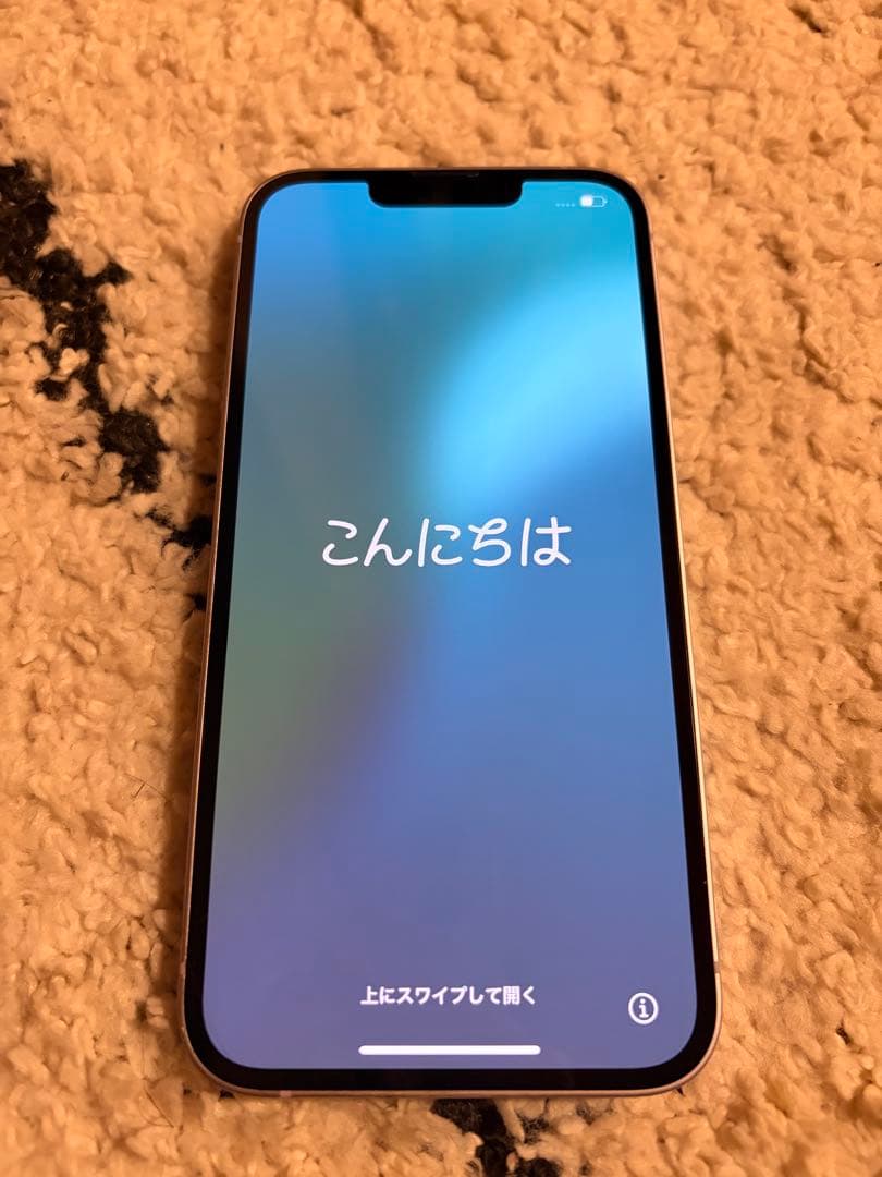 Apple iPhone 14パープル 本体とアイフェイスケース付き