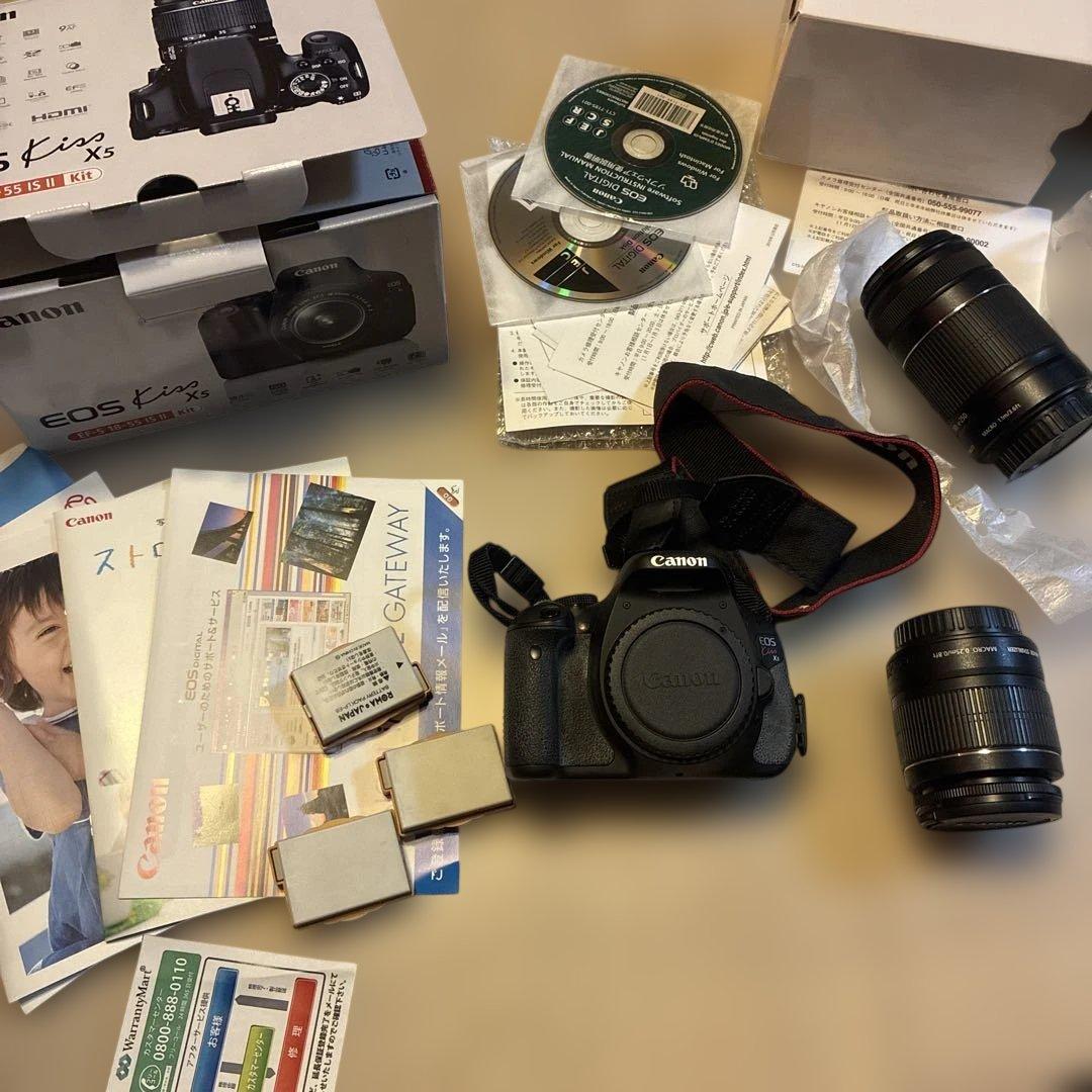 Canon EOS Kiss X5 ダブルズームキット　ジャンク