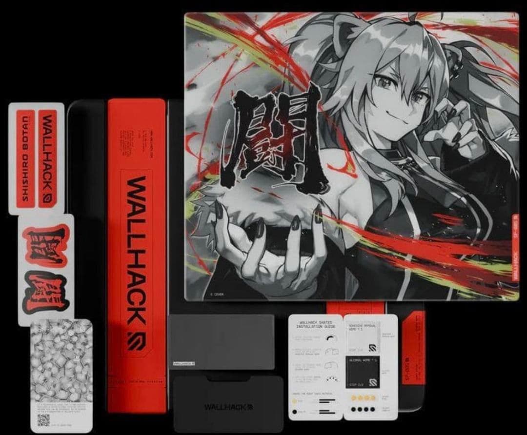 ガラスマウスパッド WALLHACK SP-005 獅白ぼたん
