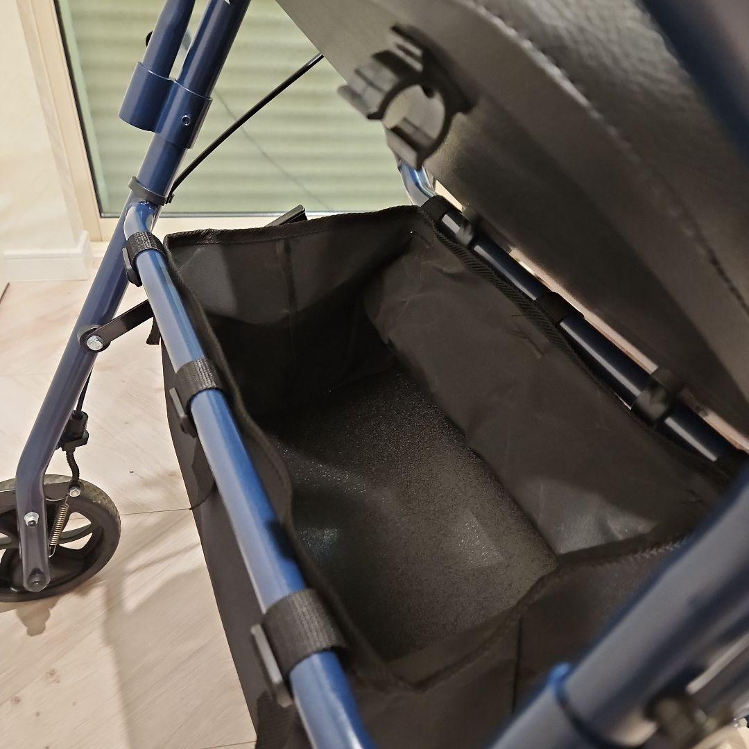 美品 シルバーカー 歩行補助 介助 ブレーキ 収納付き 介護用品 引き取り限定