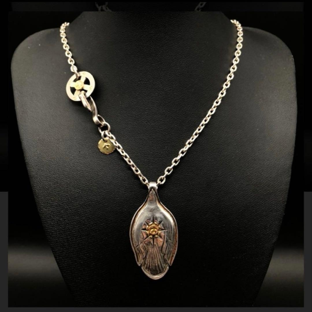 スプーン ネックレス トップ フェザー ハンドメイド ノーブランド
