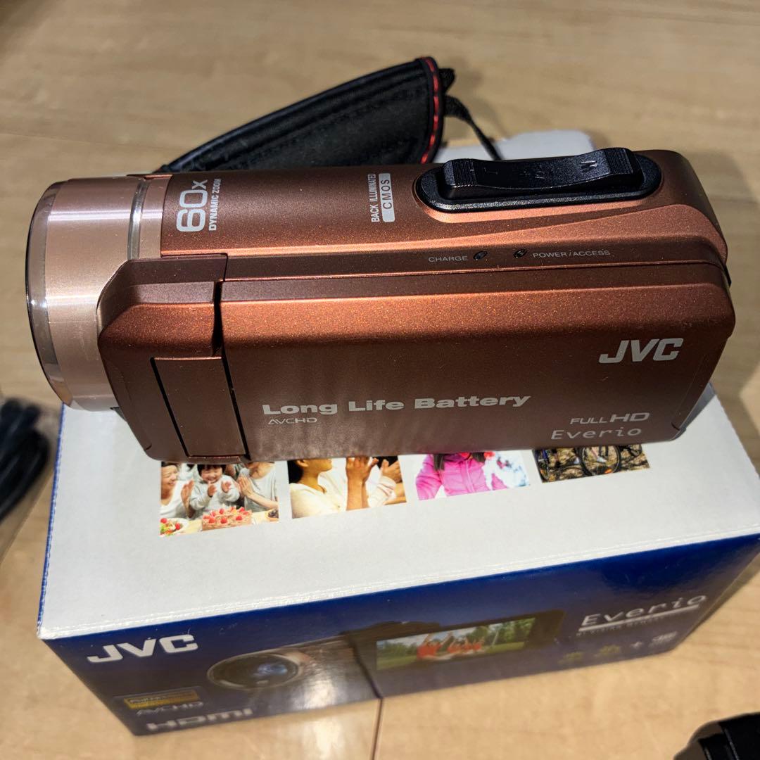 JVCビデオカメラ 耐低温 耐衝撃 内蔵メモリー32GB GZ-F200-T