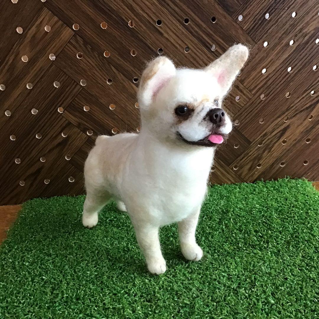 羊毛フェルト フレンチブルドッグ