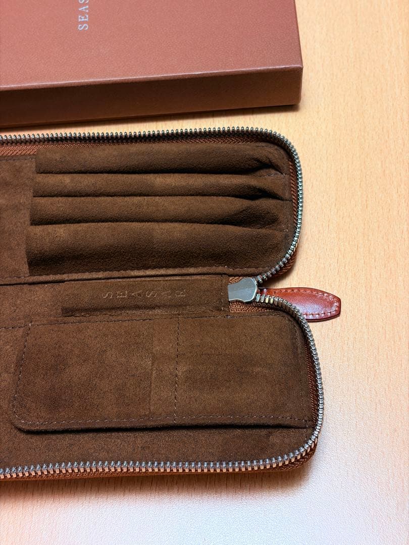 SEASAR duct マルゴーフォグ シーサー ダクト ペンケース ブラウン