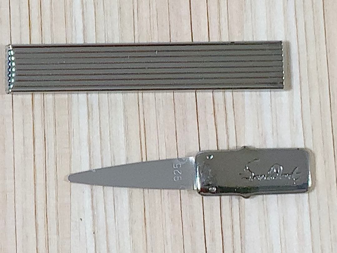 純銀(925S)携帯ツースピック(爪楊枝)、1980年代製ヴィンテージ