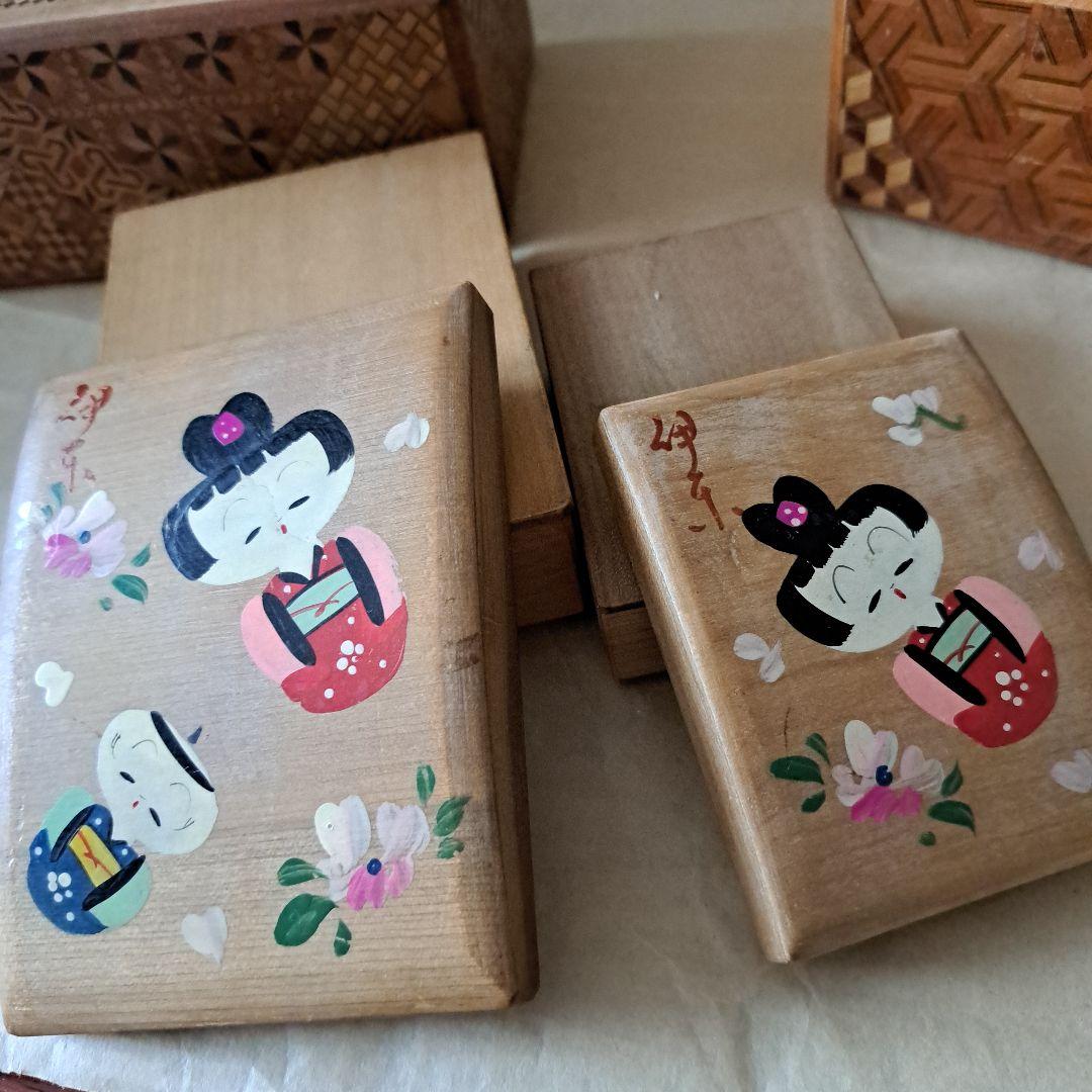 箱根寄木細工　他　全４点