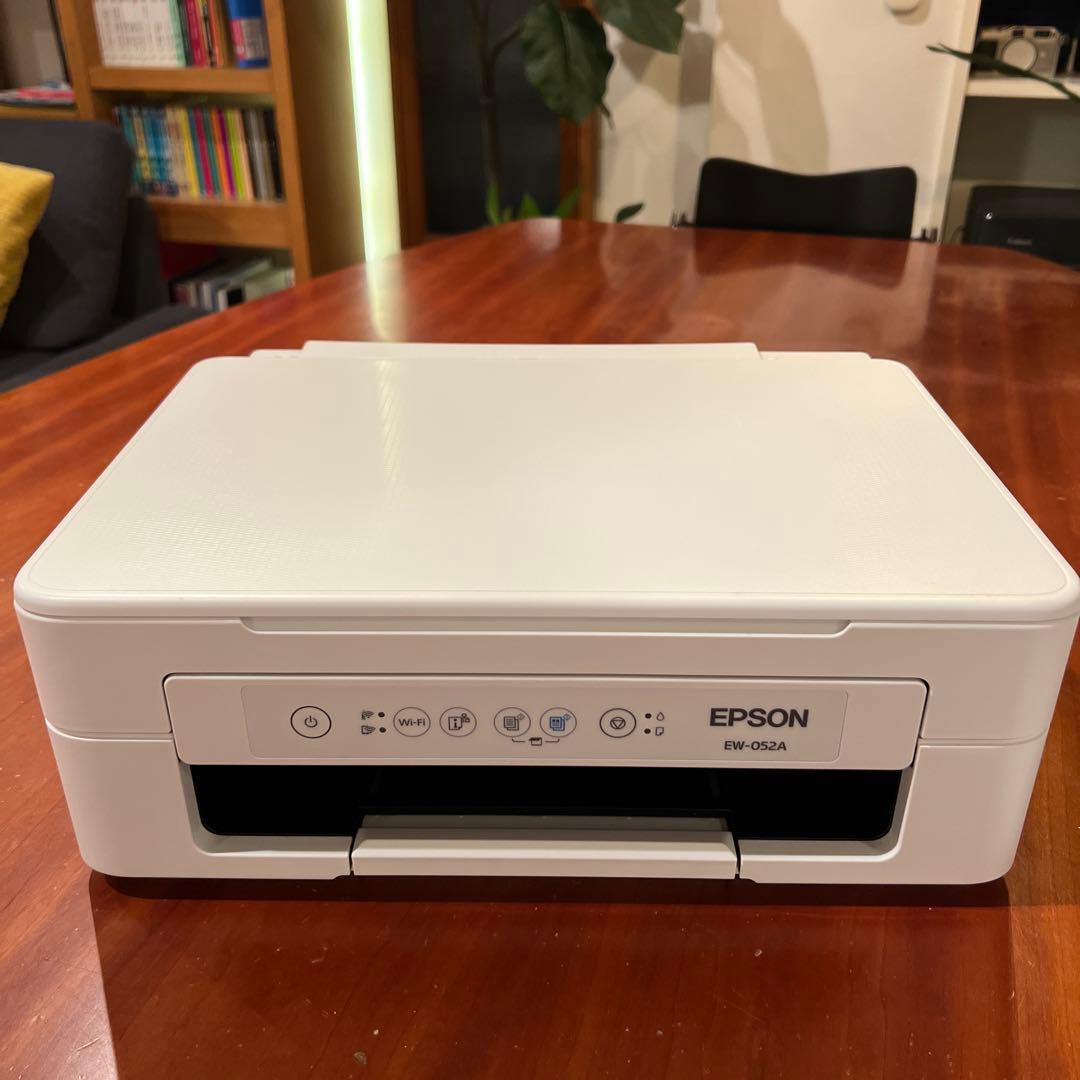 美品　EPSON EW-052A インクジェットプリンター　インク付き