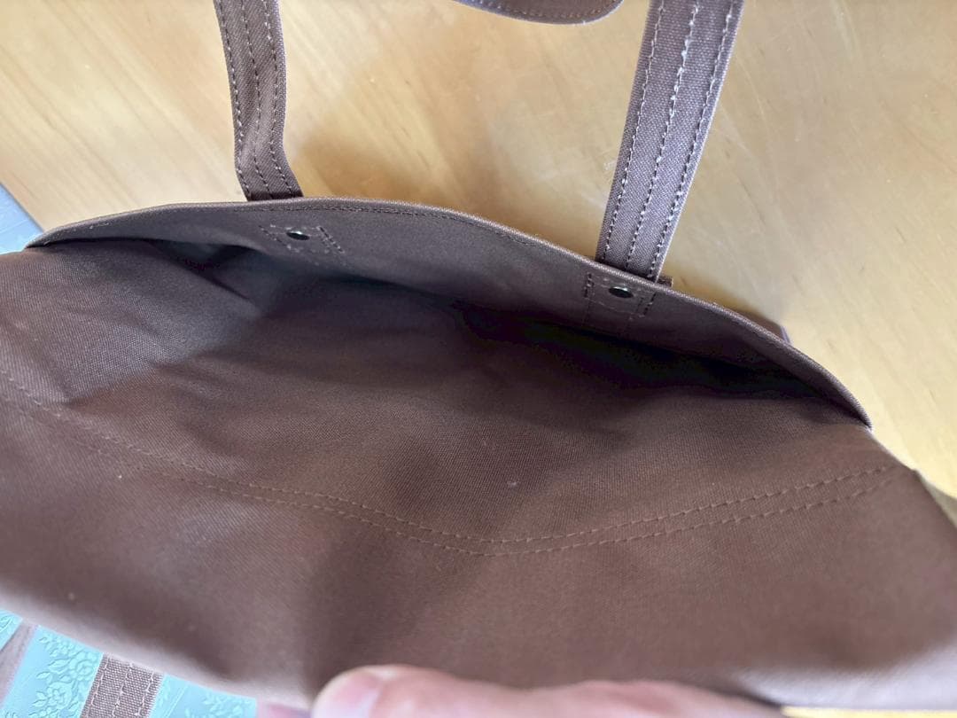 一澤信三郎帆布　フタ付きトートバッグ