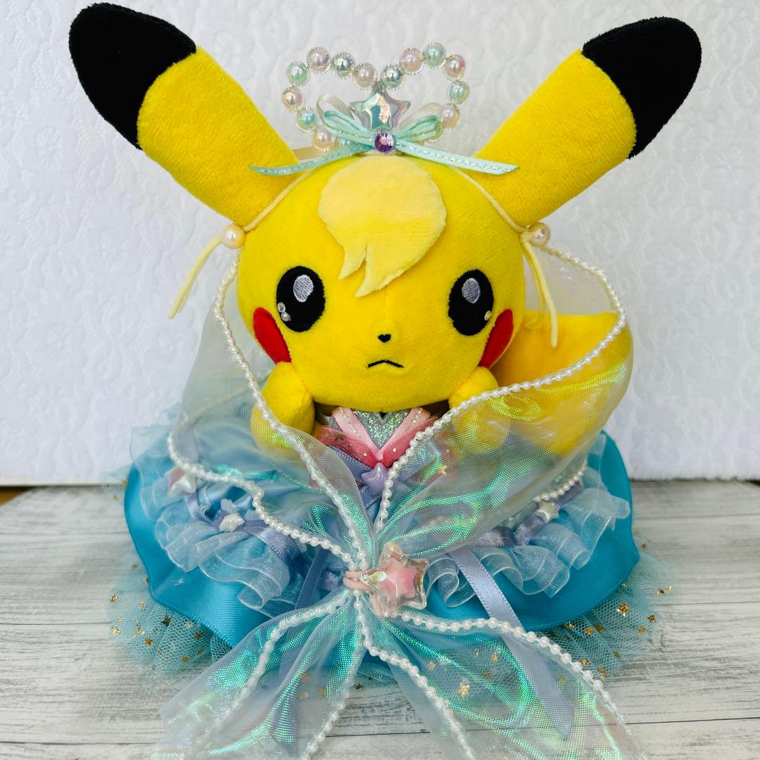nana♡商品 マイピカチュウ用　ハンドメイドコスチューム　七夕ドレス