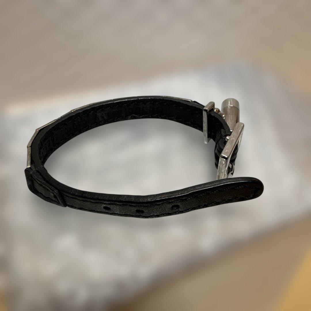 GUCCI レザー首輪 調整可能 CAT