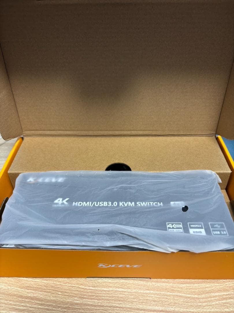KCEVE KVMスイッチ（PC切替器）HDMI 4入力1出力4K@60Hz