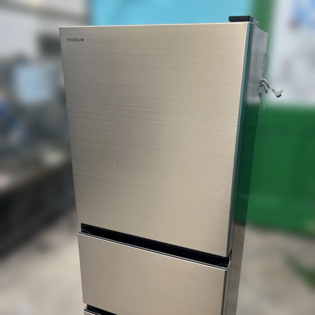 ⭐︎美品お買得品/HITACHI/日立/ステンレス/2023年製/中型冷蔵庫