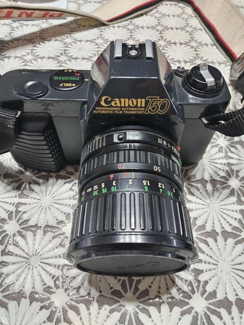 CanonT50+FD75~200㎜望遠LENSセット動作品 美品