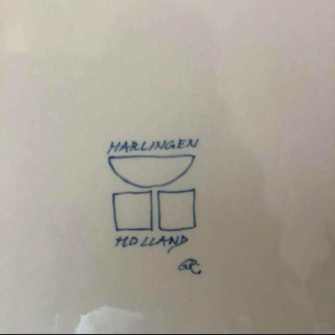 アンティーク　大判　陶板画　タイル　オランダ製　デルフト焼