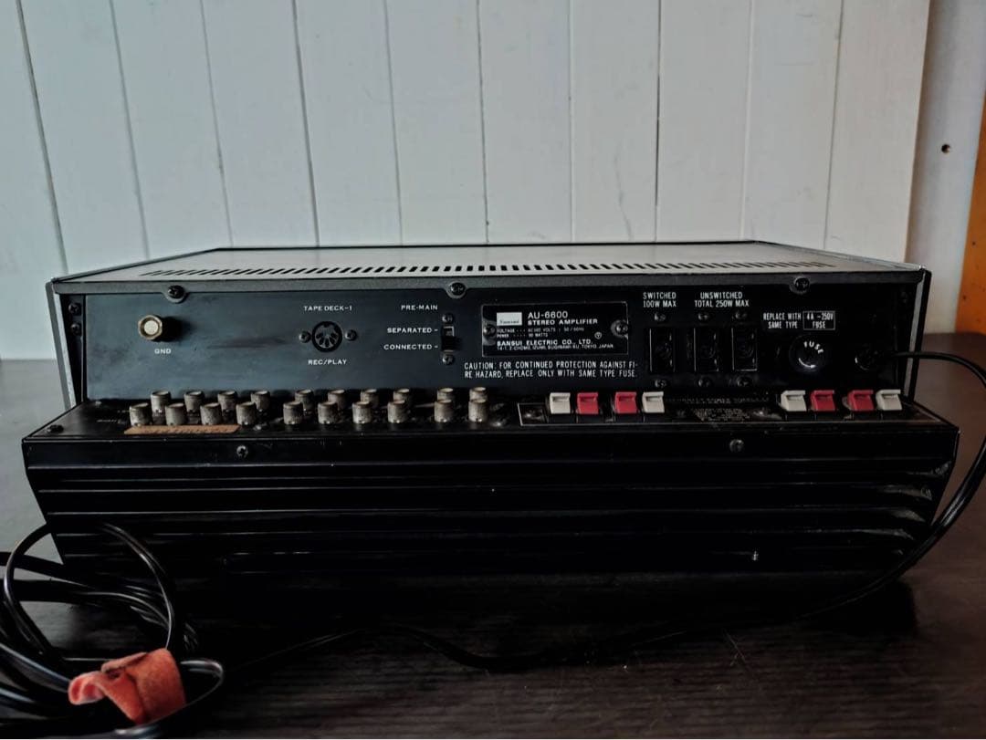 【レトロ】Sansui プリメインアンプ AU-6600(動作未確認)