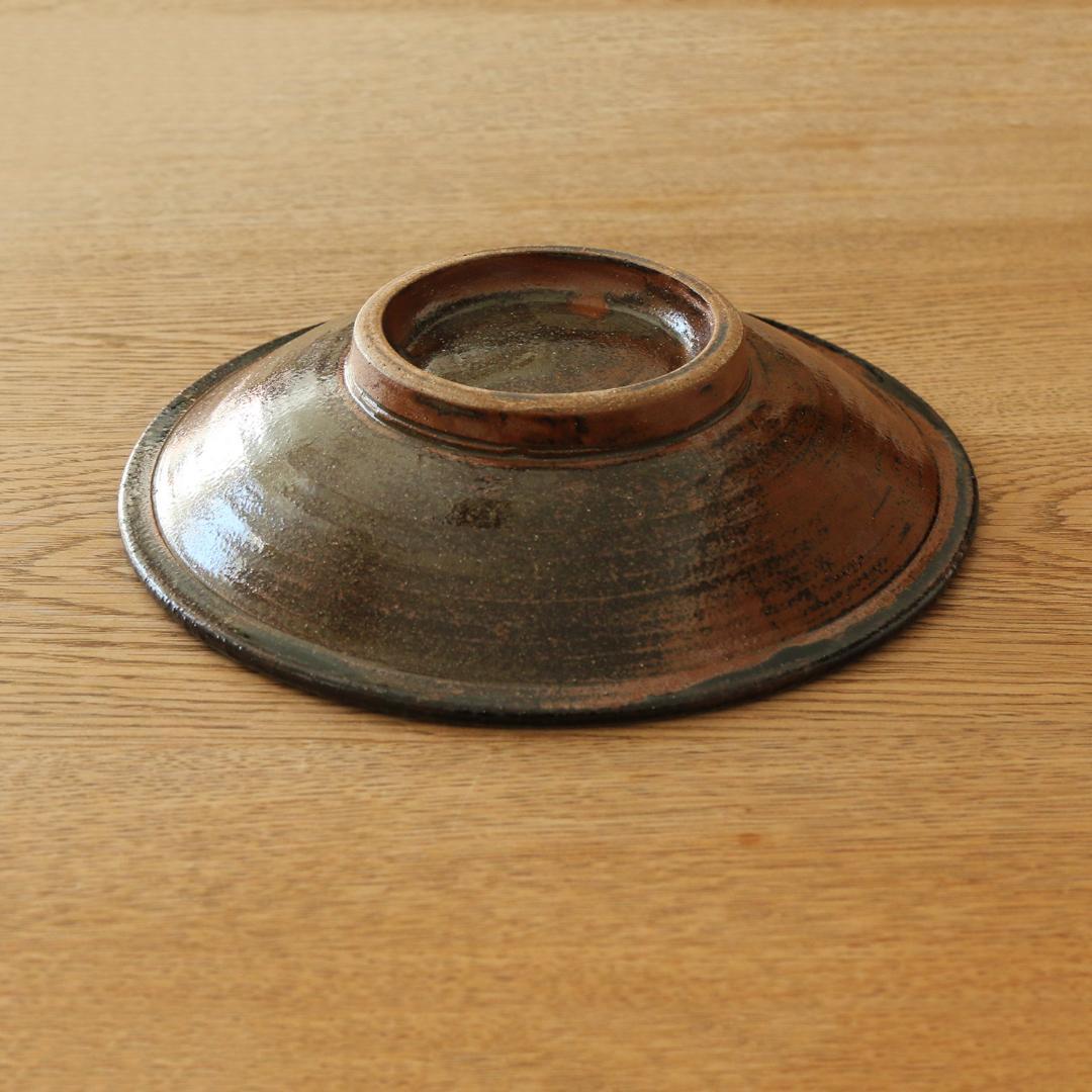 沖縄　やちむん　北窯　松田共司工房　皿　22cm　天皿