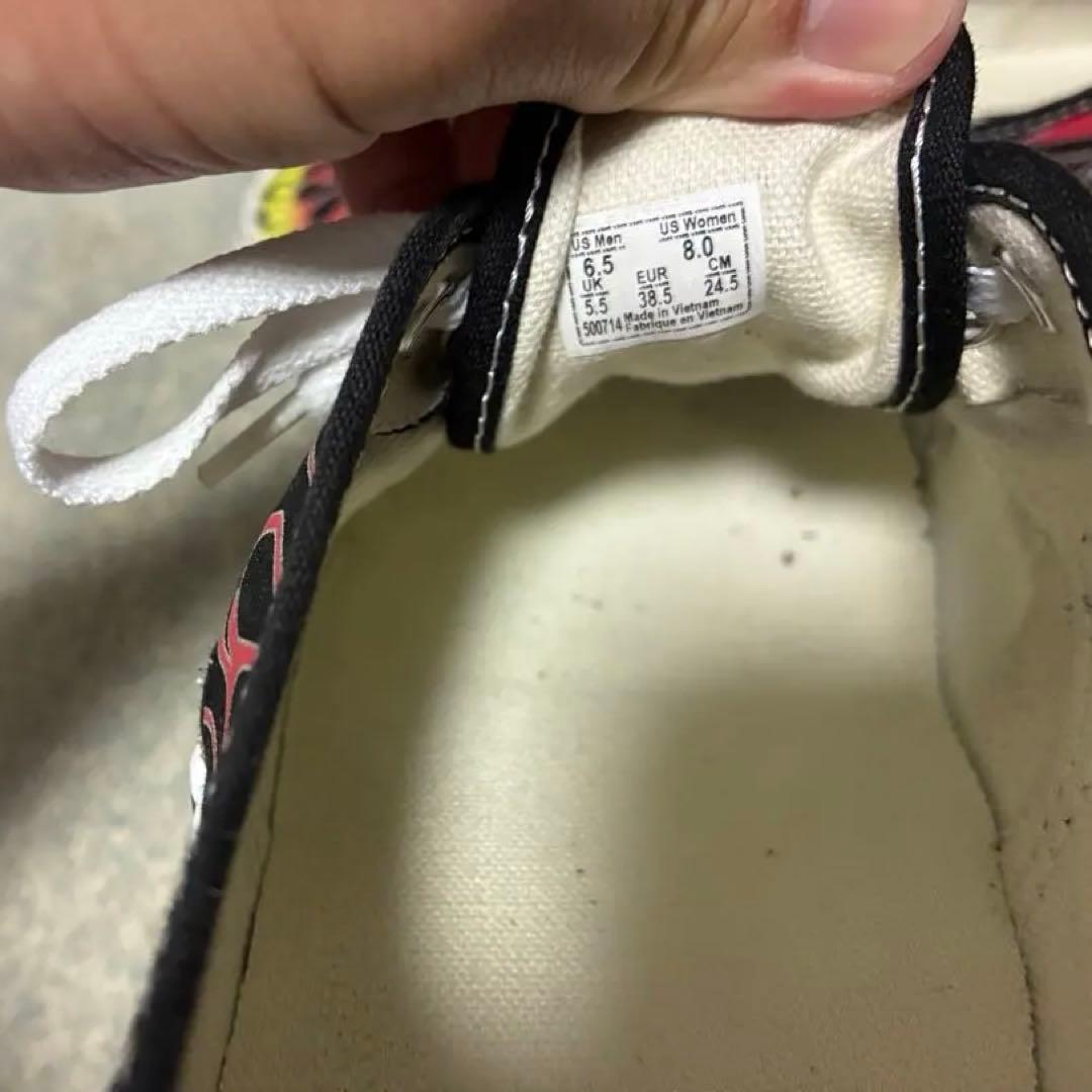 vans authentic flame model フレイム柄　ファイヤー