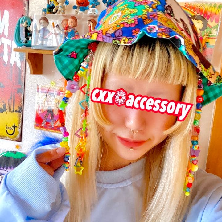 【mk-3】ヘアチャーム ミニクリップ❁派手 カラフル 個性的 デコラ 原宿
