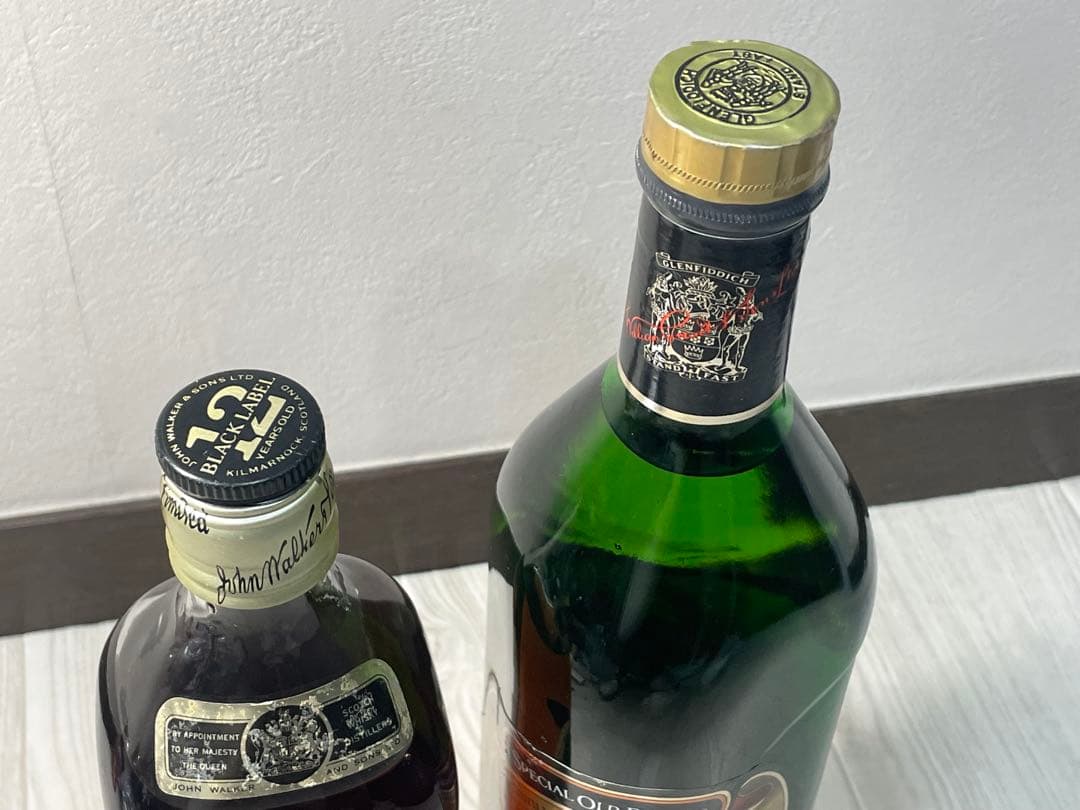 ジョニーウォーカー ブラックラベル 12年 & グレンフィディック 750ml
