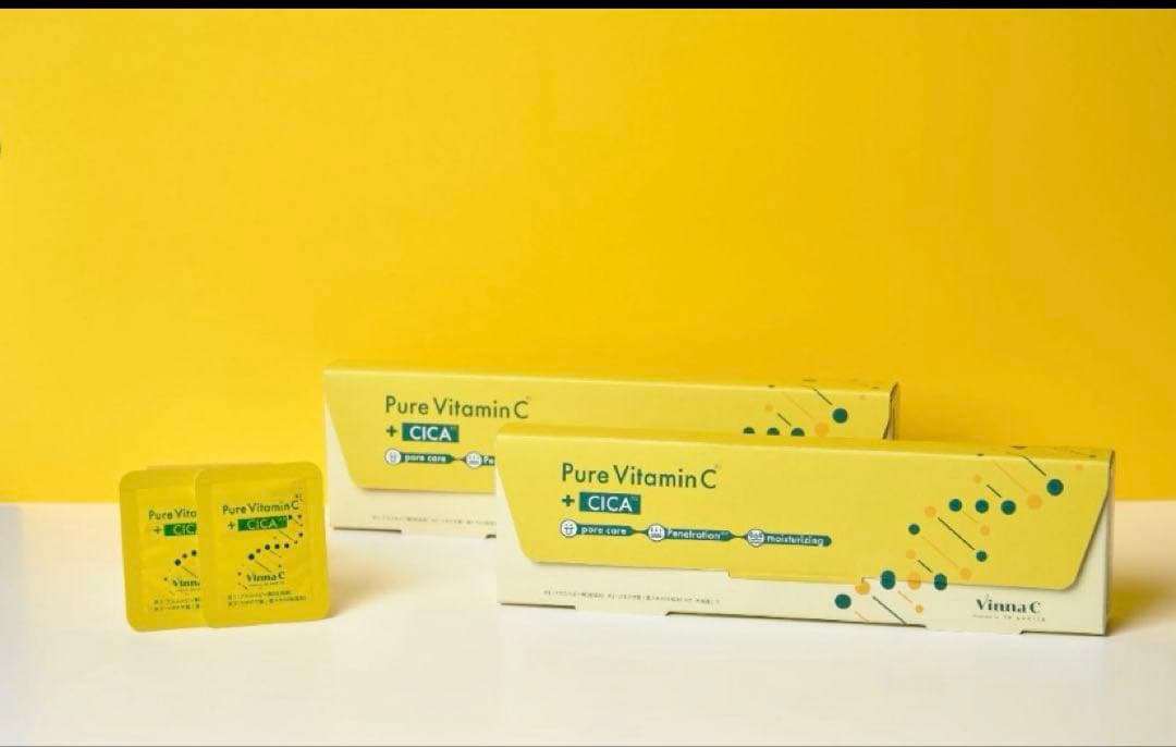 Pure Vitamin C + CICA フェイスマスク*3個