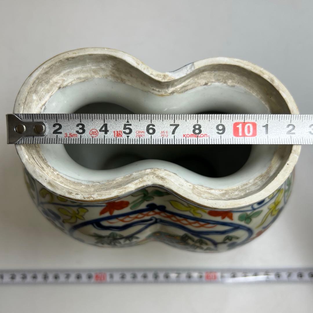 中国美術大明萬暦年製 萬歴赤絵蓋物 h25.5cm 東キ8-0307① タサオサ