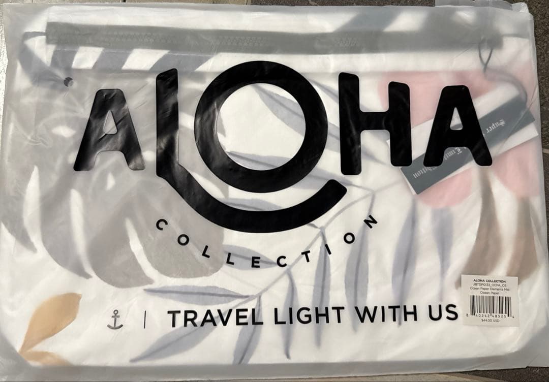 Aloha collection トラベルポーチOcean paperミドル