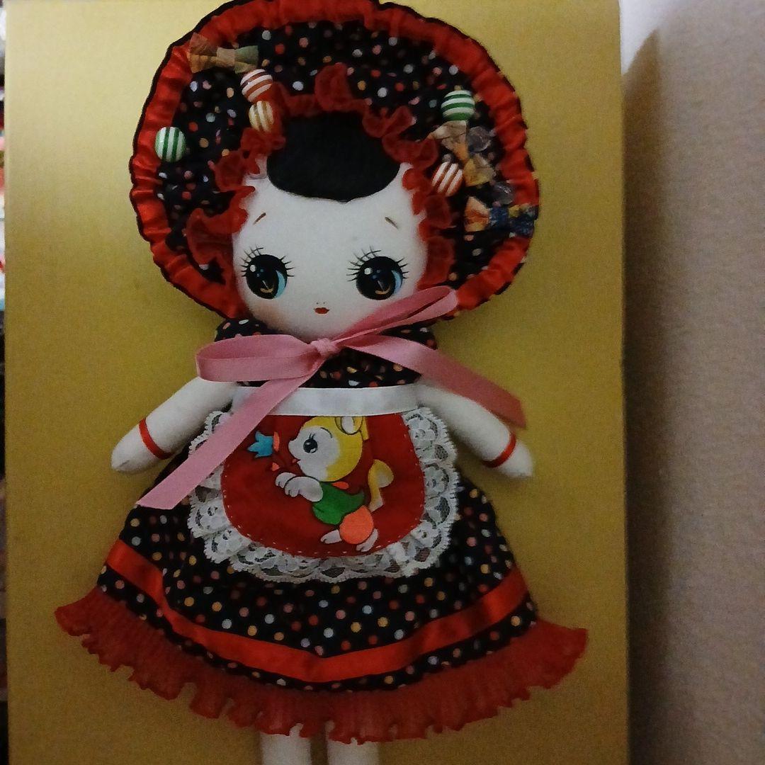 作家様　文化人形　昭和レトロ　水玉