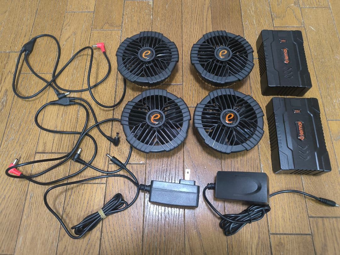 ちゃむ ファンバッテリーセット 2セット 22V大容量 25000mA