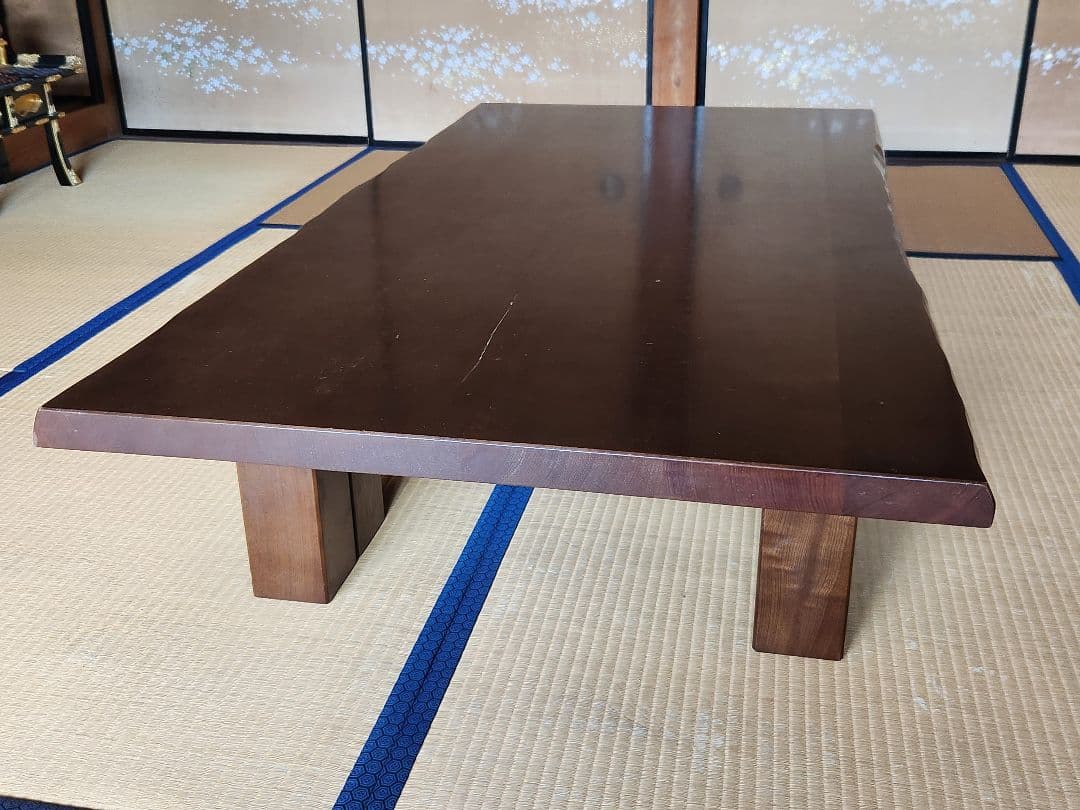 【値下げ再出品】Karimoku　カリモク　90年代　5尺　栓座卓　ローテーブル