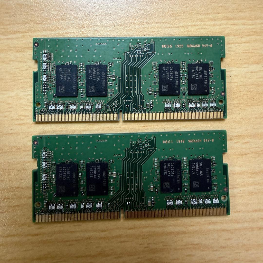 特価【SAMSUNG】 DDR4-2400T 8GB メモリ2枚セット計16GB