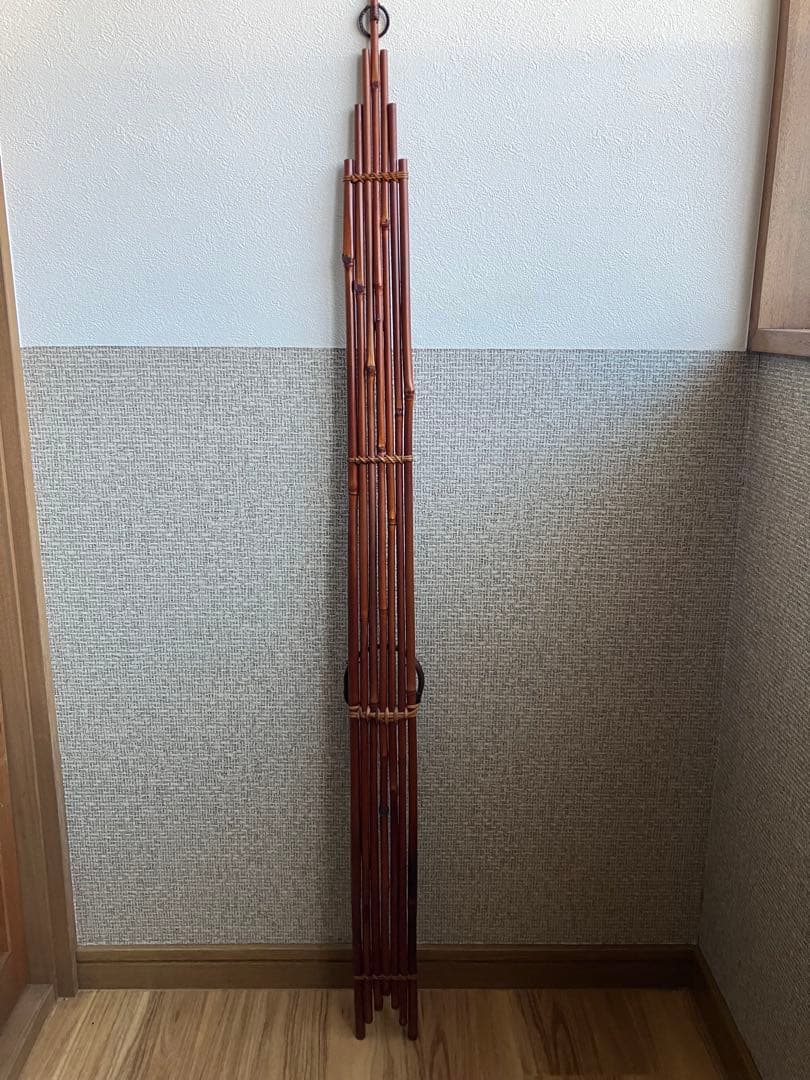 竹製 7本組 垂発 すいはつ 短冊掛け 約113cm