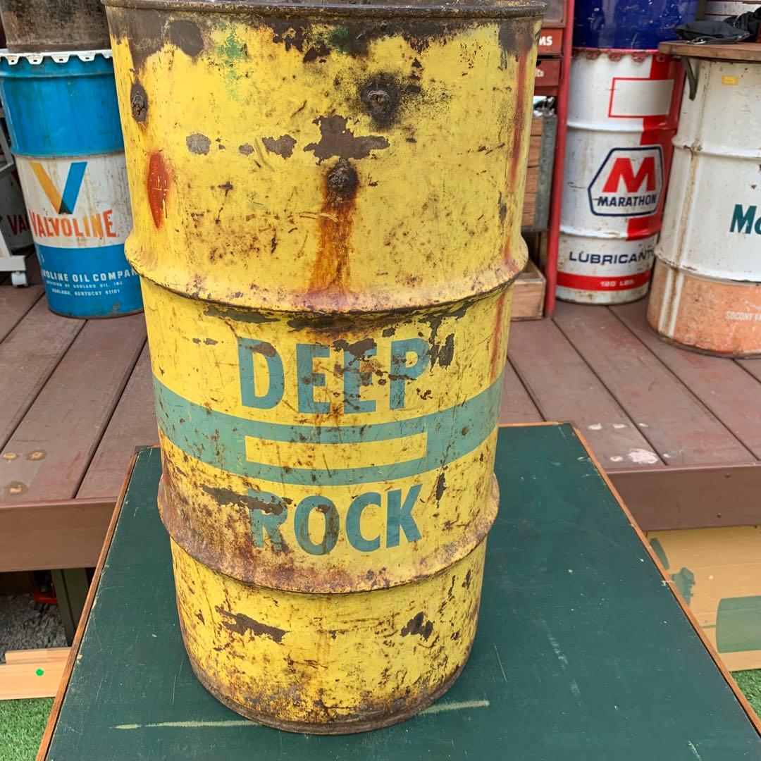 送料込み！USA VTGドラム缶 DEEP ROCK/15U.S.GALLONS