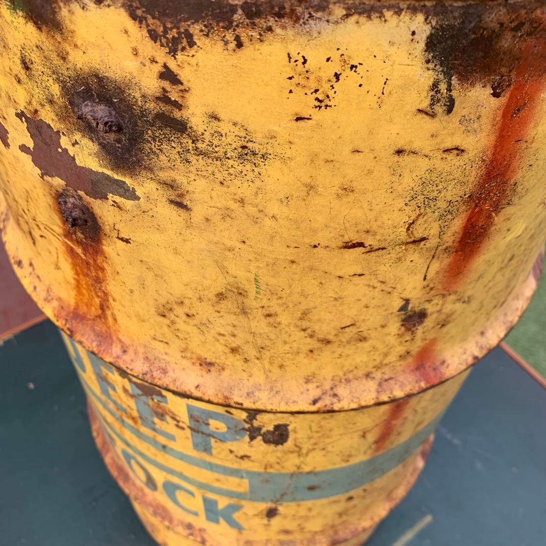 送料込み！USA VTGドラム缶 DEEP ROCK/15U.S.GALLONS