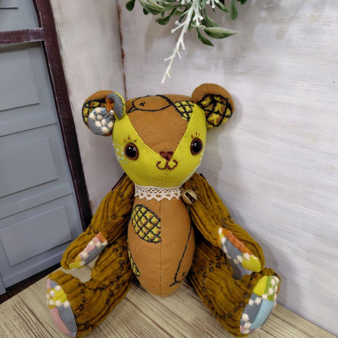 ミナペルホネン＊ハンドメイド＊ぬいぐるみ＊テディベア＊58